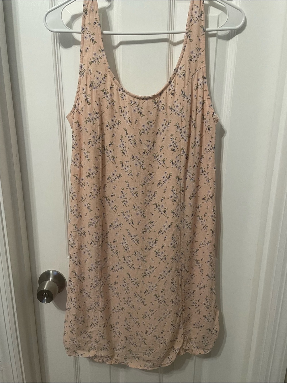 American Eagle Outfitters Peach Floral Slip Dress - Picture 1 of 2